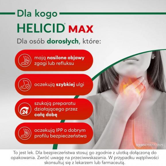 [31.05.2026] Helicid MAX 20mg, 14 kapsułek dojelitowych twardych - zdjęcie produktu