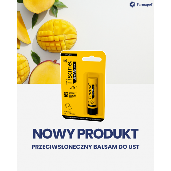 Tisane, balsam do ust SPF 30 Miód Mango (5,1 g) - zdjęcie produktu