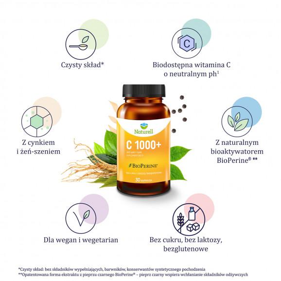 [01.06.2026] Naturell C 1000+ – suplement diety (30 kapsułek) - zdjęcie produktu