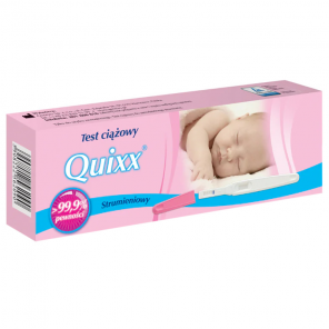 [02.06.2026] Quixx Strumieniowy test ciążowy, wyrób medyczny (1 sztuka) - zdjęcie produktu