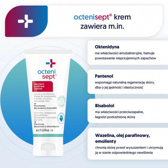 Octenisept Protect & Repair krem kosmetyczny do podrażnionej, popękanej i łuszczącej się skóry, (50 ml) - zdjęcie produktu