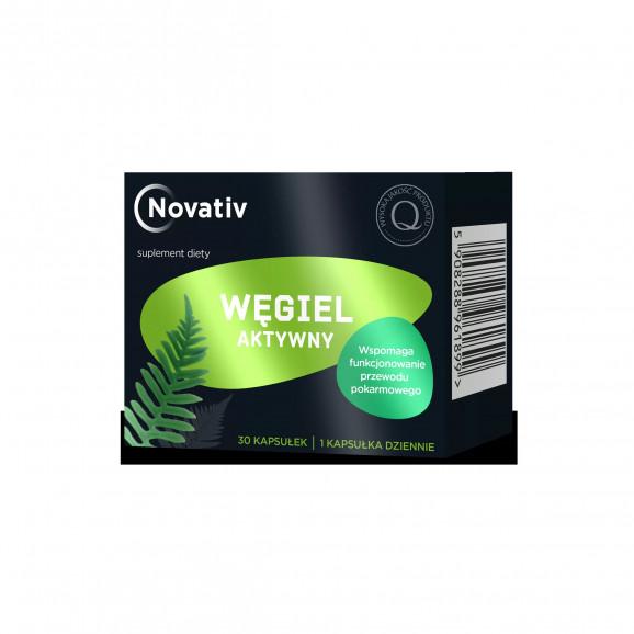 Novativ Węgiel Aktywny – suplement diety (30 kapsułek) - zdjęcie produktu