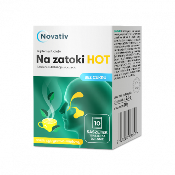 Novativ Na Zatoki Hot – suplement diety (10 saszetek) - zdjęcie produktu