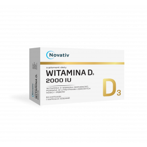 Novativ Witamina D3 2000 IU – suplement diety (60 kapsułek) - zdjęcie produktu