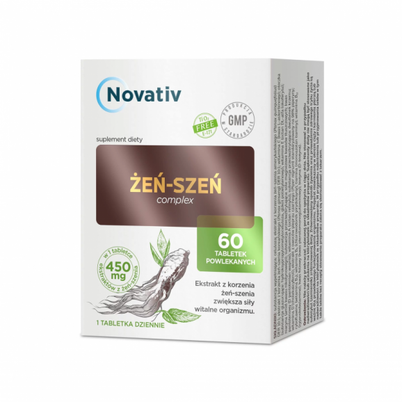 Novativ Żeń-Szeń Complex – suplement diety (60 tabletek) - zdjęcie produktu