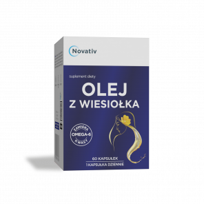 Novativ Olej z wiesiołka 60 kapsułek – suplement diety - zdjęcie produktu