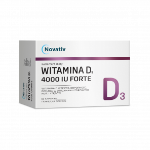 NOVATIV Witamina D3 4000 IU Forte – suplement diety (60 kapsułek) - zdjęcie produktu