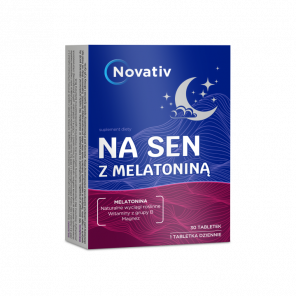 Novativ Na sen z melatoniną (30 tabletek) – suplement diety - zdjęcie produktu