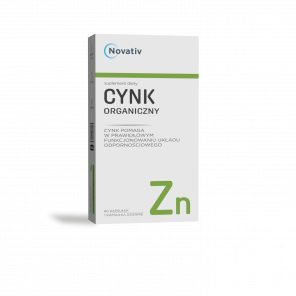 Novativ Cynk Organiczny 60 kapsułek - zdjęcie produktu