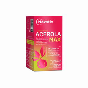 Novativ Acerola Max – suplement diety (60 tabletek do ssania) - zdjęcie produktu