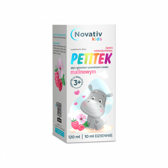 Novativ Kids Petitek (120 ml) – suplement diety Novativ Kids Petitek (120 ml) – suplement diety - zdjęcie produktu