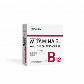 Novativ Witamina B12 Metylokobalamina 100 mcg, tabletki, 120 sztuk - zdjęcie produktu