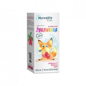 Novativ Kids Żurawinka (120 ml) – suplement diety - zdjęcie produktu