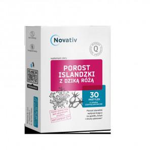 Novativ Porost Islandzki z dziką różą – suplement diety (30 pastylek) - zdjęcie produktu