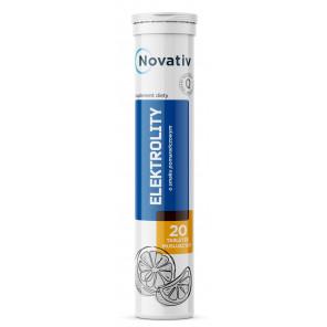 Novativ Elektrolity o smaku pomarańczowym, 20 tabletek musujących – suplement diety - zdjęcie produktu