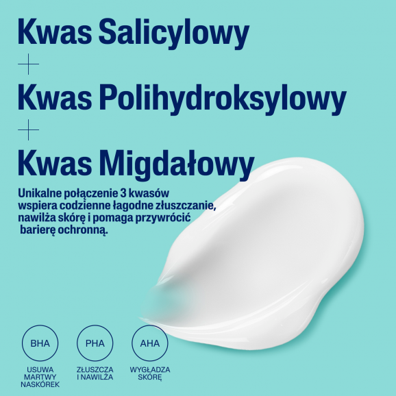 Cetaphil Łagodny złuszczający balsam z kwasem salicylowym SA – do twarzy i ciała (236 ml) - zdjęcie produktu