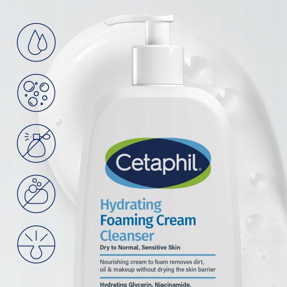Cetaphil Hydrating Foaming Cream Cleanser kremowa pianka oczyszczająca (236 ml) - zdjęcie produktu
