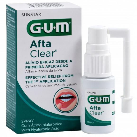 SUNSTAR GUM Afta Clear Spray do ust na afty i drobne rany (15 ml) – wyrób medyczny SUNSTAR GUM Afta Clear Spray do ust na afty i drobne rany (15 ml) – wyrób medyczny - zdjęcie produktu