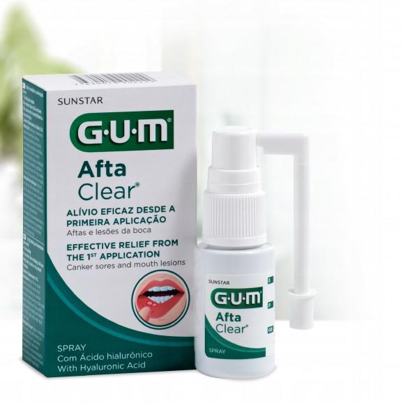 SUNSTAR GUM Afta Clear Spray do ust na afty i drobne rany (15 ml) – wyrób medyczny SUNSTAR GUM Afta Clear Spray do ust na afty i drobne rany (15 ml) – wyrób medyczny - zdjęcie produktu