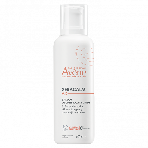 Zestaw AVENE XeraCalm A.D Balsam + olejek uzupełniający lipidy, 400ml + 100ml - zdjęcie produktu