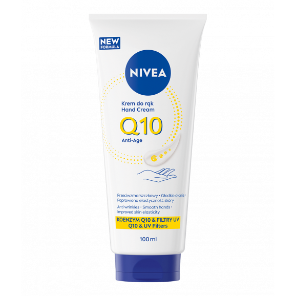Nivea Q10 3in1 Anti-Age Hand Cream – przeciwzmarszczkowy krem do rąk (100 ml) Nivea Q10 3in1 Anti-Age Hand Cream – przeciwzmarszczkowy krem do rąk (100 ml) - zdjęcie produktu