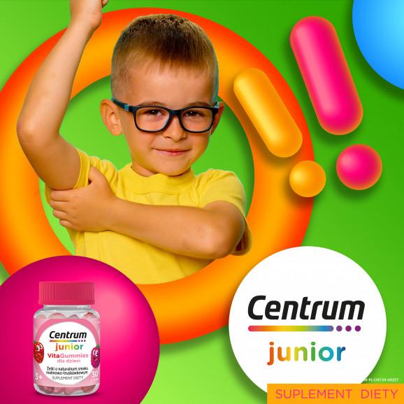 Centrum Junior VitaGummies o smaku malinowo-truskawkowym – suplement diety (30 szt.) - zdjęcie produktu