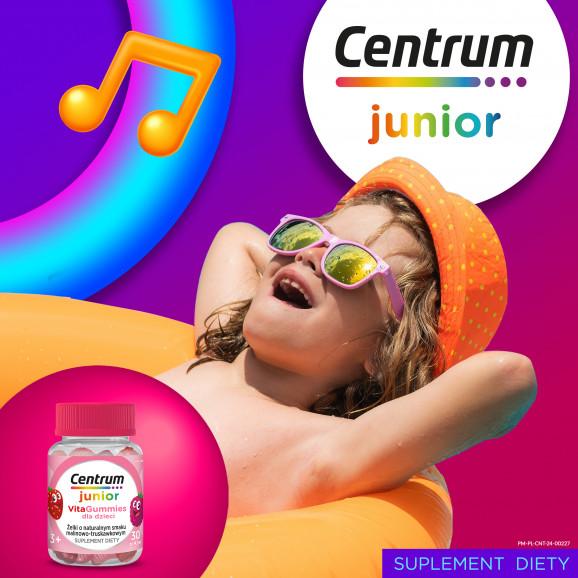 Centrum Junior VitaGummies o smaku malinowo-truskawkowym – suplement diety (30 szt.) - zdjęcie produktu