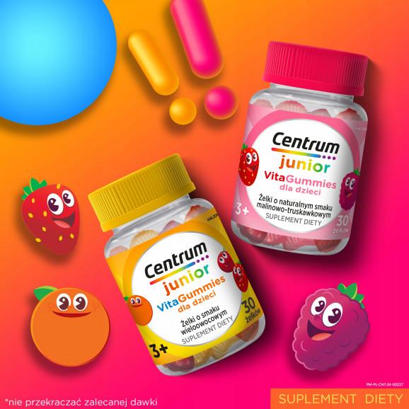 Centrum Junior VitaGummies o smaku malinowo-truskawkowym – suplement diety (30 szt.) - zdjęcie produktu