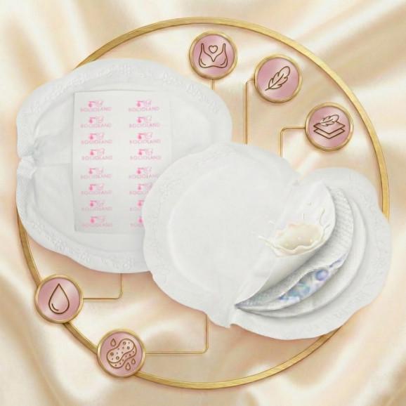 Bocioland Wkładki laktacyjne ultra/mega chłonne, ultracienkie – 70 szt. - zdjęcie produktu