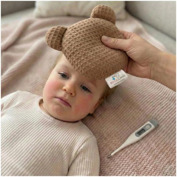 Bocioland Termofor z pestek wiśni z lawendą Miś brązowy – wyrób medyczny - zdjęcie produktu