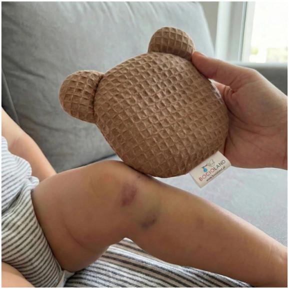 Bocioland Termofor z pestek wiśni z lawendą Miś brązowy – wyrób medyczny - zdjęcie produktu