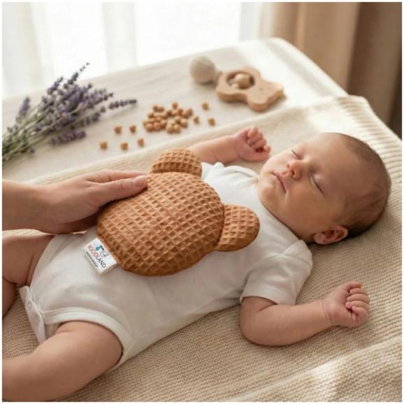 Bocioland Termofor z pestek wiśni z lawendą Miś brązowy – wyrób medyczny - zdjęcie produktu