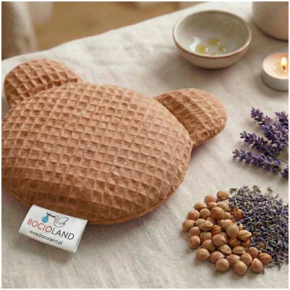 Bocioland Termofor z pestek wiśni z lawendą Miś brązowy – wyrób medyczny - zdjęcie produktu