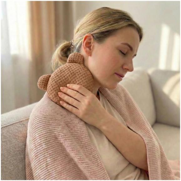 Bocioland Termofor z pestek wiśni z lawendą Miś brązowy – wyrób medyczny - zdjęcie produktu