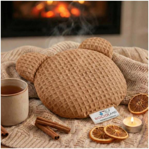 Bocioland Termofor z pestek wiśni z lawendą Miś brązowy – wyrób medyczny - zdjęcie produktu