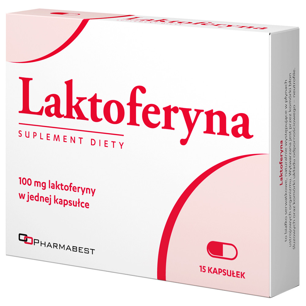 Laktoferyna 100 mg, 15 kapsułek – suplement diety