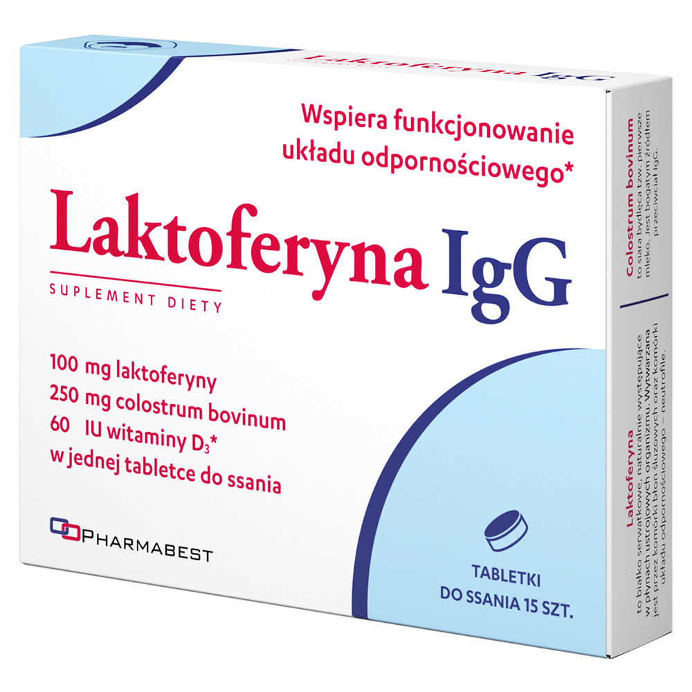 Laktoferyna IgG - tabletki do ssania (15 szt.)