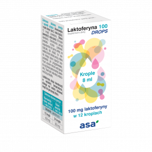 Laktoferyna 100 DROPS – suplement diety (8 ml) - zdjęcie produktu
