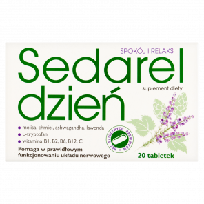 Sedarel Dzień – suplement diety (20 tabletek) - zdjęcie produktu
