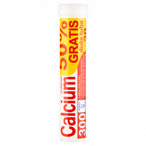 Uniphar Calcium 300 mg o smaku pomarańczowym – suplement diety (20 tabletek musujących) - zdjęcie produktu