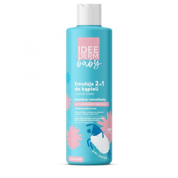 Idee Derm Baby Emulsja 2w1 do kąpieli i mycia ciała (400 ml) Idee Derm Baby Emulsja 2w1 do kąpieli i mycia ciała (400 ml) - zdjęcie produktu