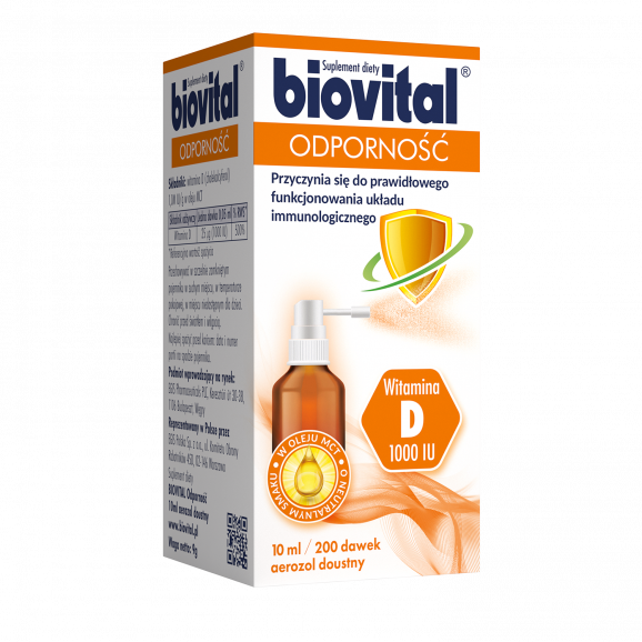 Biovital Odporność Witamina D – suplement diety, spray (10 ml) - zdjęcie produktu
