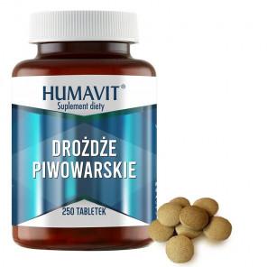 Humavit Drożdże Piwowarskie – suplement diety (250 tabletek) - zdjęcie produktu
