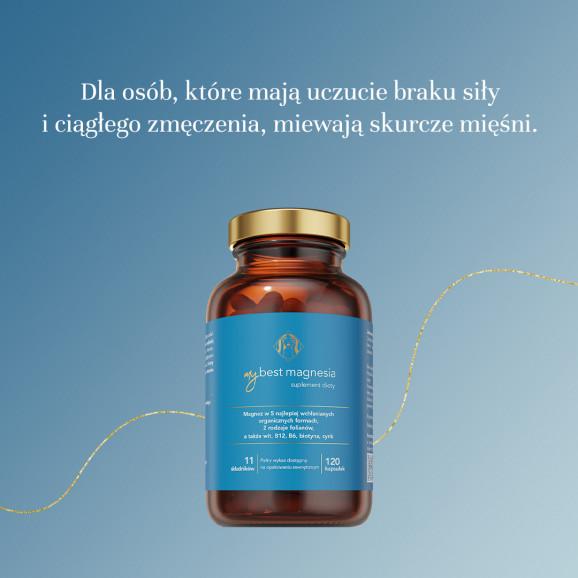 MyBest Magnesia, kapsułki, 120 szt. - zdjęcie produktu