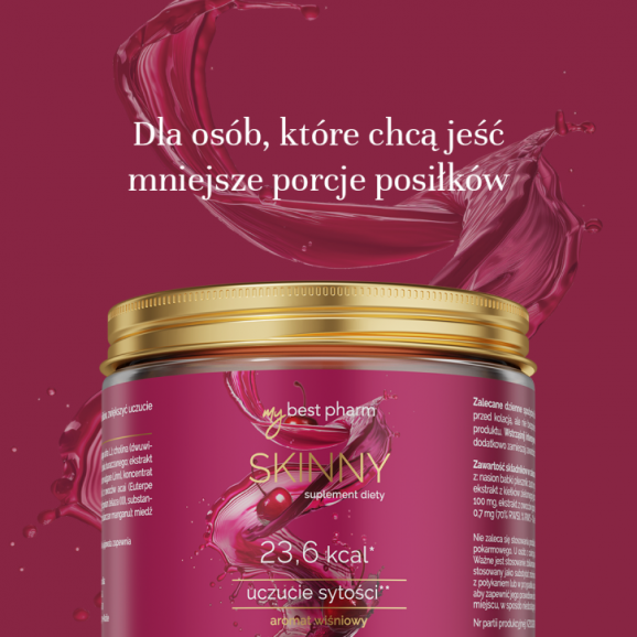 MyBest Skinny, poszek, smak wiśniowy, 222 g - zdjęcie produktu