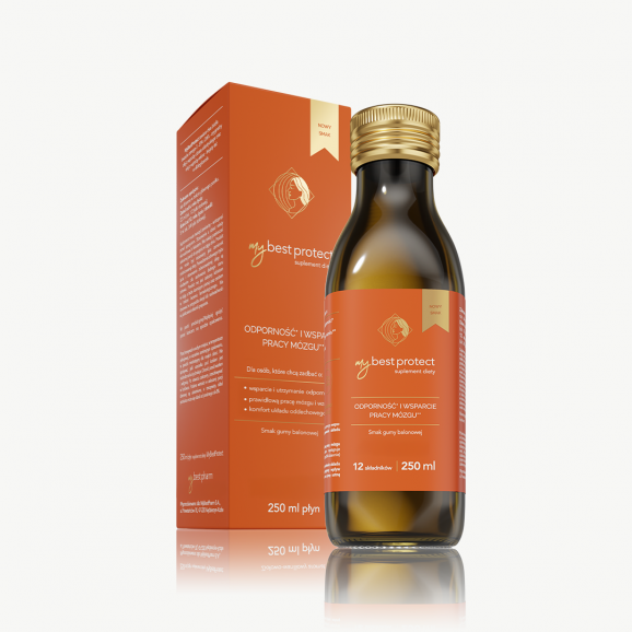 MyBest Protect, olej, smak ziołowo-pomarańczowy, 250 ml MyBest Protect, olej, smak ziołowo-pomarańczowy, 250 ml - zdjęcie produktu