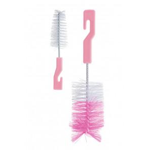 Bocioland Szczotka do mycia butelek i smoczków różowa - zdjęcie produktu