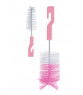 Bocioland Szczotka do mycia butelek i smoczków różowa Bocioland Szczotka do mycia butelek i smoczków różowa - zdjęcie produktu