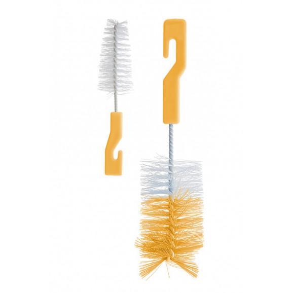 Bocioland Szczotka do mycia butelek i smoczków pomarańczowa Bocioland Szczotka do mycia butelek i smoczków pomarańczowa - zdjęcie produktu