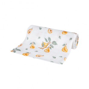 Bocioland, pieluszka bambusowa 75 cm x 75 cm, Gruszki, 1 szt. - zdjęcie produktu